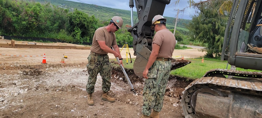 Concrete Pour, Tinian (NMCB-3)