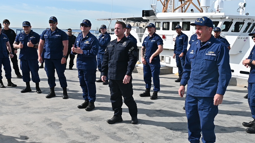 Coast Guard Units show support for the 22 Push Up Challenge with the Customs and Border Protection