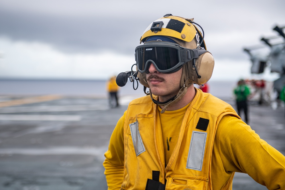 USS America Conducts Flight Operation WIth HSC 25 and the MEU