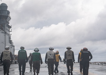 USS America Conducts Flight Operation WIth HSC 25 and the MEU