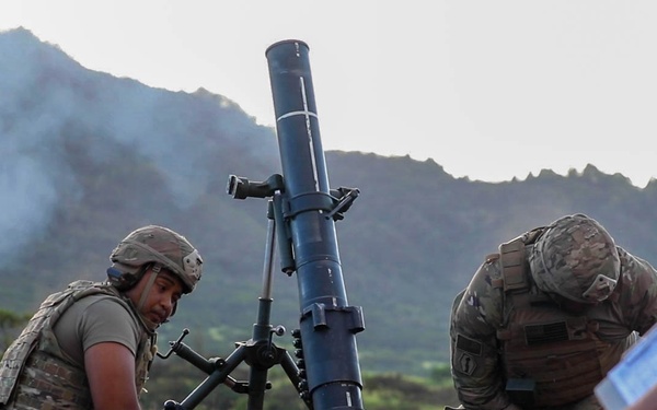 100th Battalion 442nd Infantry Regiment Soldiers Conduct MORTEP Certification Training in Hawaii