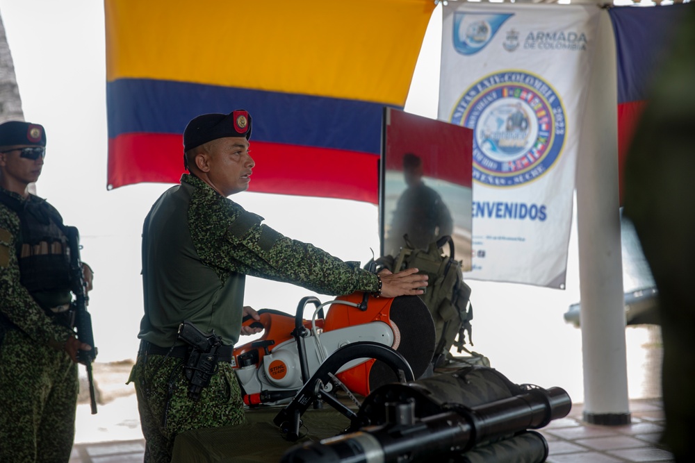 UNITAS 2023: Commander of MARFORSOUTH Visits Colombian Marine Corps