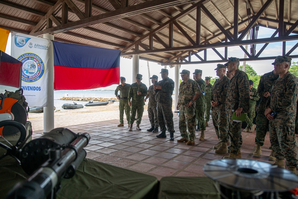 UNITAS 2023: Commander of MARFORSOUTH Visits Colombian Marine Corps