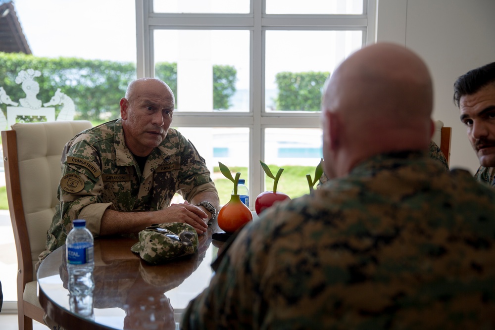 UNITAS 2023: Commander of MARFORSOUTH Visits Colombian Marine Corps