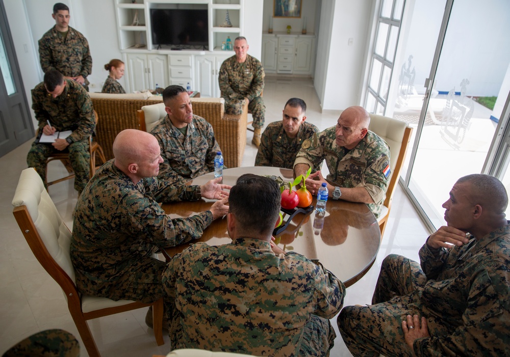 UNITAS 2023: Commander of MARFORSOUTH Visits Colombian Marine Corps