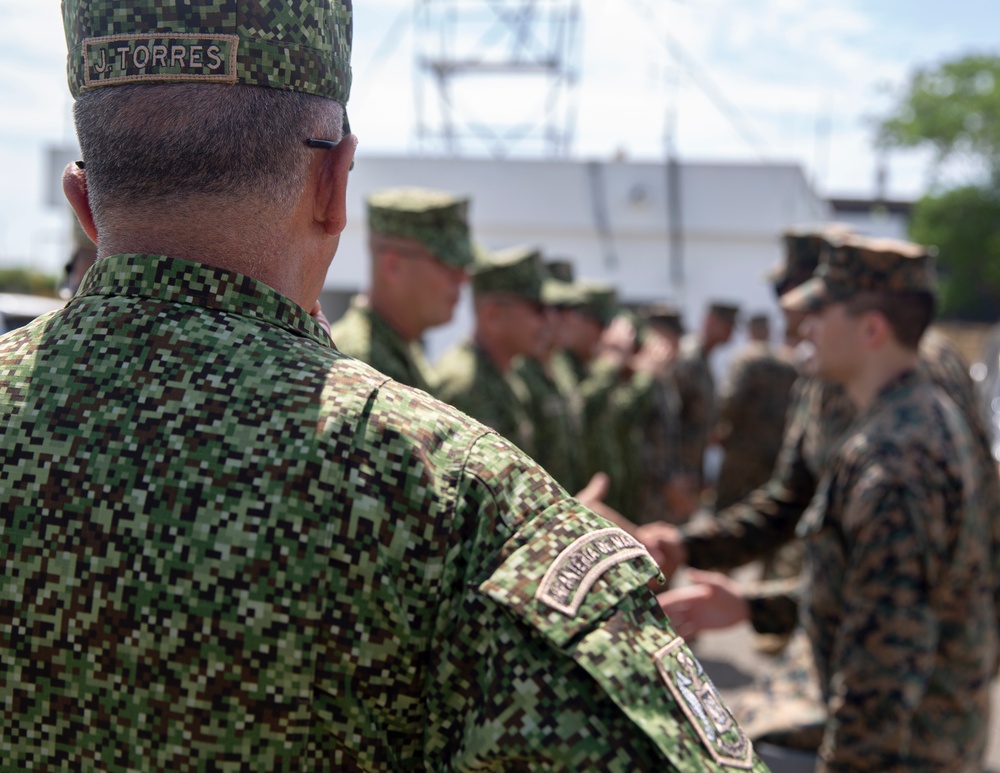 UNITAS 2023: Commander of MARFORSOUTH Visits Colombian Marine Corps