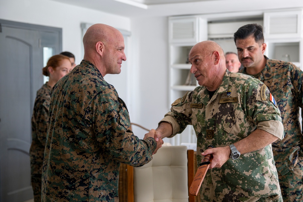 UNITAS 2023: Commander of MARFORSOUTH Visits Colombian Marine Corps