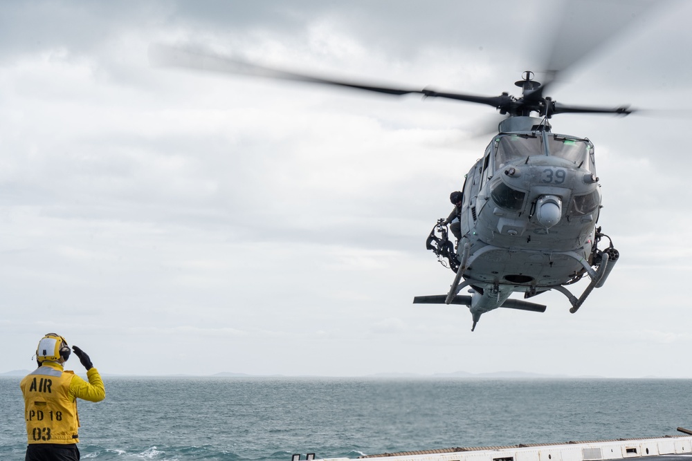 Flight Operations with the 31st MEU Air Combat Element aboard USS New Orleans during Talisman Sabre 23 July 18, 2023