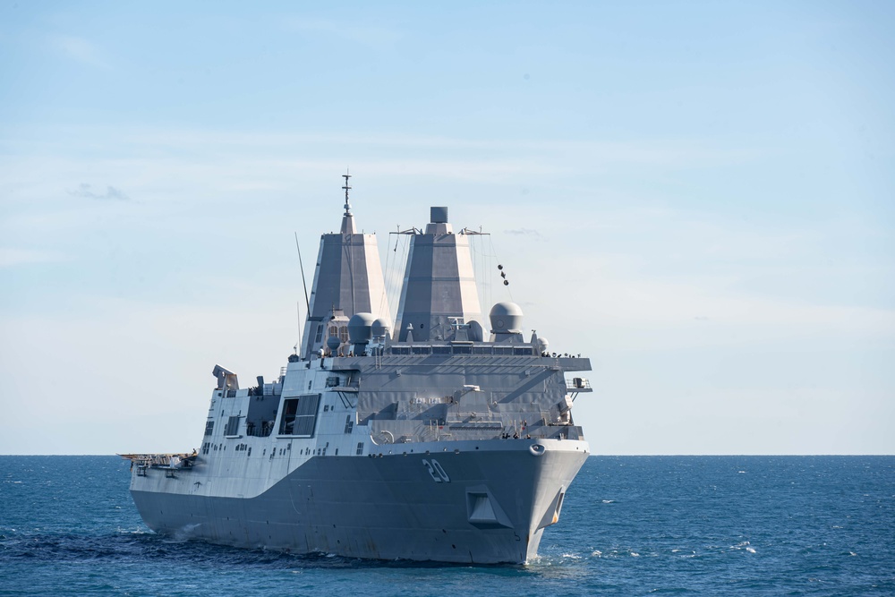 USS New Orleans Conducts Visit, Board, Search, and Seizure Drill with 31st MEU and USS Green Bay aboard USS New Orleans July 8, 2023