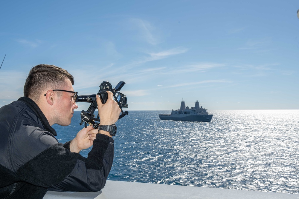 USS New Orleans Conducts Visit, Board, Search, and Seizure Drill with 31st MEU and USS Green Bay aboard USS New Orleans July 8, 2023