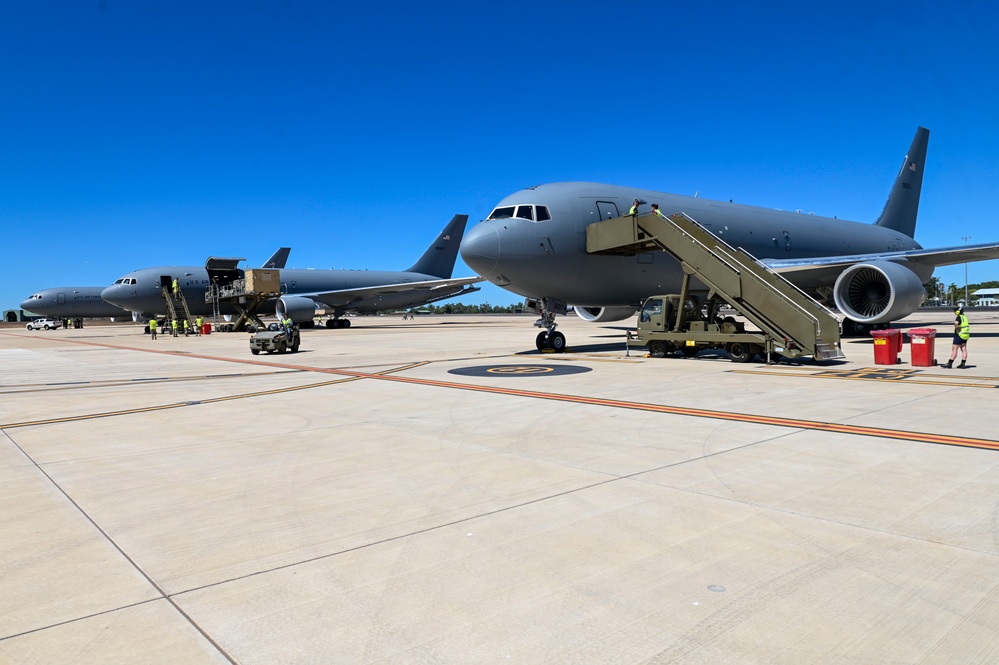 U.S. and RAAF Airmen launch KC-46's