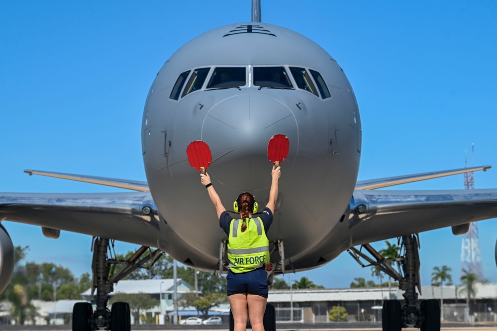 U.S. and RAAF Airmen launch KC-46's