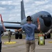 100th Air Refueling Wing commander celebrates his final flight on KC-135