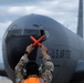 100th Air Refueling Wing commander celebrates his final flight on KC-135