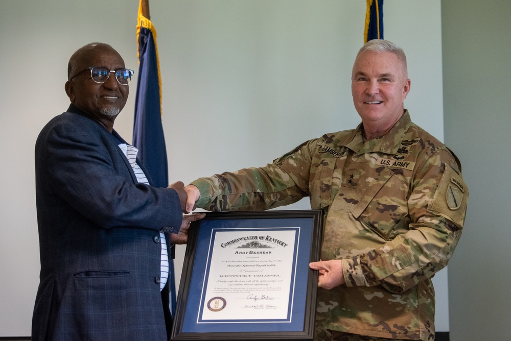 Djibouti officials visit Kentucky National Guard as part of State Partnership Program