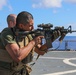 USS Carter Hall Conducts Weapons Training