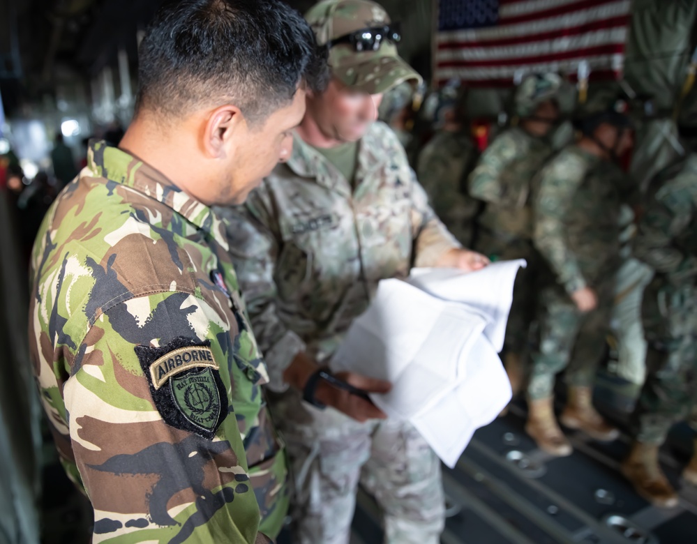 Joint Military Airborne Pre-Flight Training during Tradewinds 2023