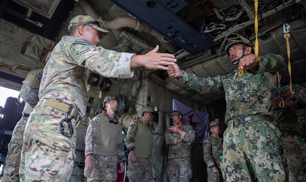 Joint Military Airborne Pre-Flight Training during Tradewinds 2023