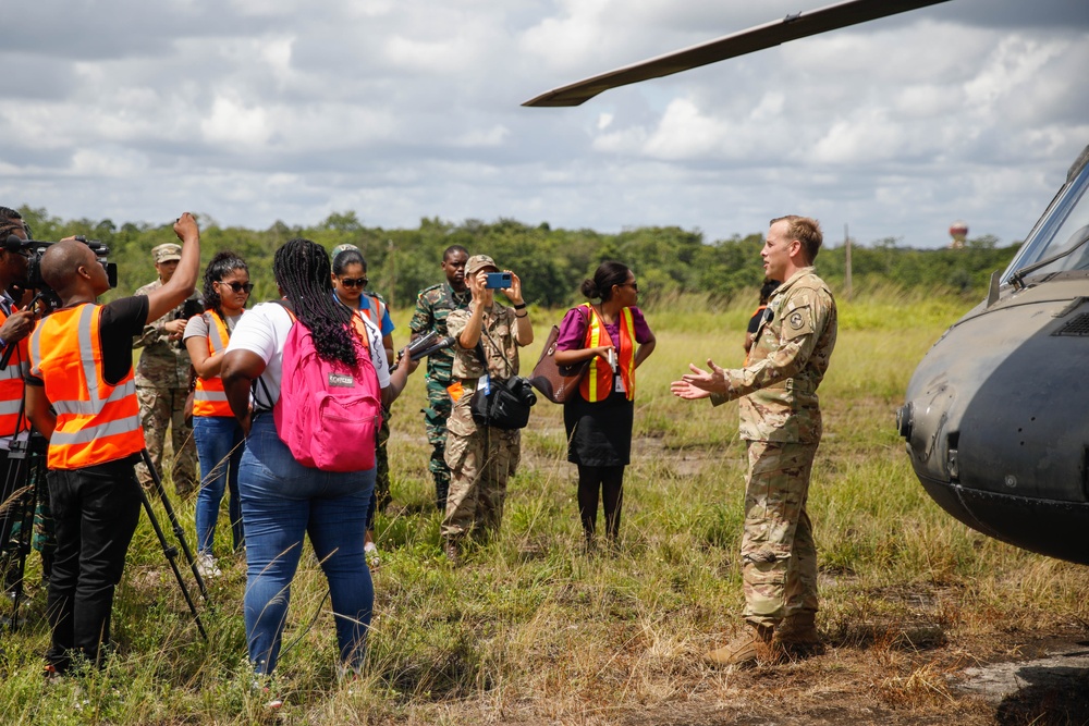 Multinational extration and insertion exercise takes place during TRADEWINDS23 exercise on July, 17 2023 at Air Base London, Guyana.