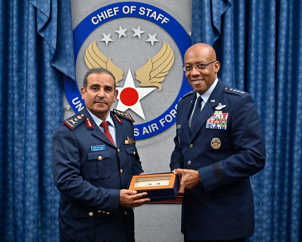 CSAF Brown meets Qatar Lt. Gen. Al-Nabet