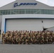 10th CAB, 3-10, B CO. Soldiers stand outside the Ridley Park Boeing Facility.