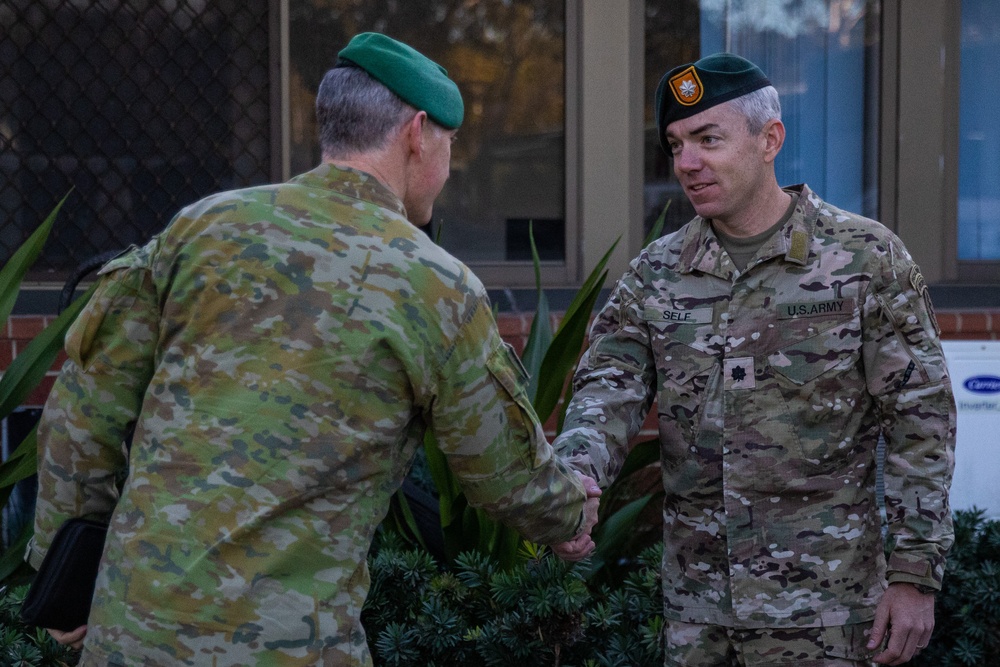 Talisman Sabre 23 | Australian Army SOCAUST Hosts Key Leader Engagement with 1st SFG (A) Green Berets