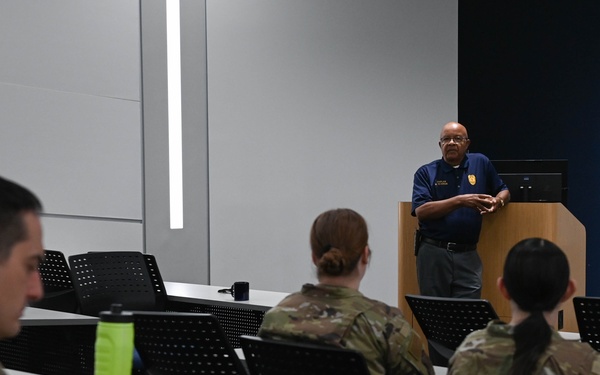 132d Wing Chaplain team visits Davenport Police Department; Learns about support during crisis