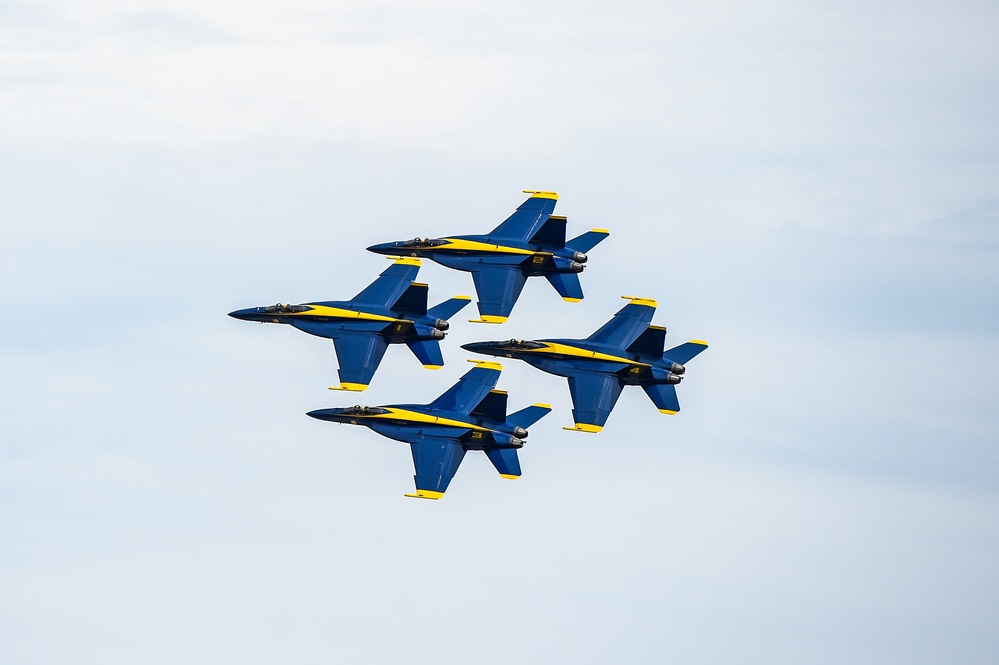 Blue Angels Perform at the Wings Over Wayne Air Show.