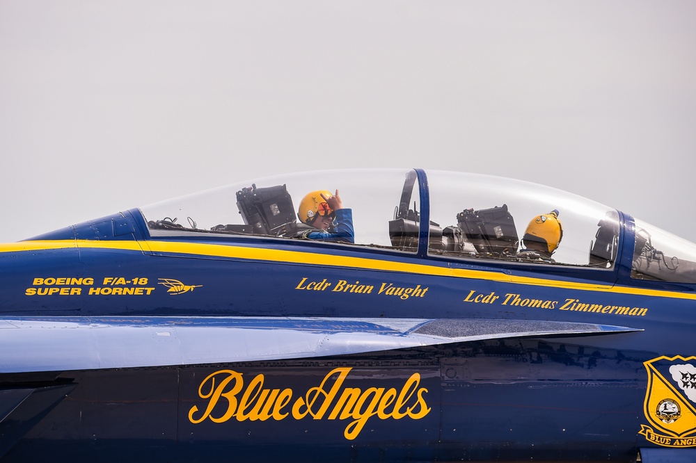 Blue Angels Perform at the Wings Over Wayne Air Show.