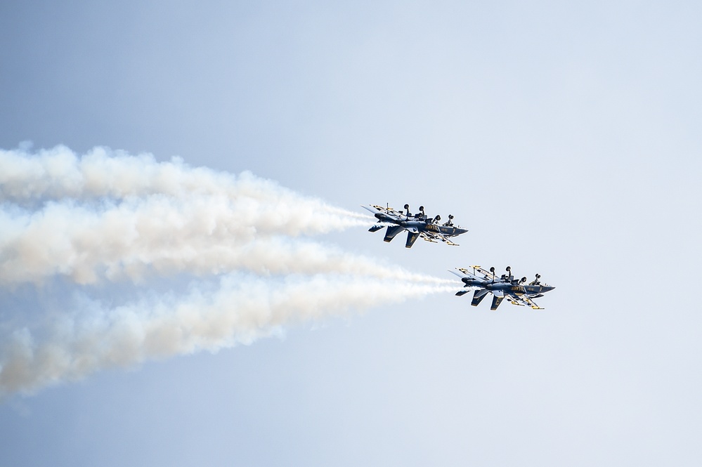 Blue Angels Perform at the Wings Over Wayne Air Show.