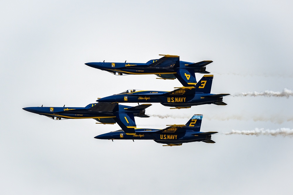 Blue Angels Perform at the Wings Over Wayne Air Show.