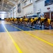 Recruits PT at Atlantic Fleet Drill Hall at Recruit Training Command