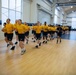 Recruits PT at Atlantic Fleet Drill Hall at Recruit Training Command