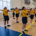 Recruits PT at Atlantic Fleet Drill Hall at Recruit Training Command