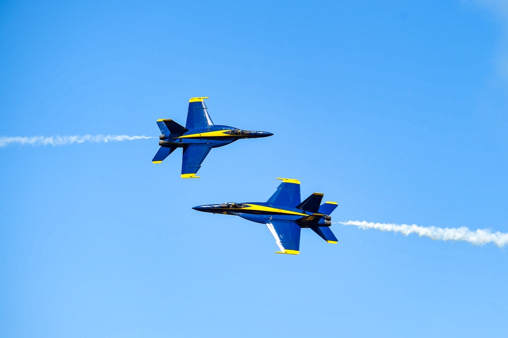 Blue Angels Perform at the Great Pocono Raceway Air Show.