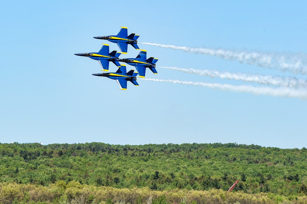 Blue Angels Perform at the Great Pocono Raceway Air Show.