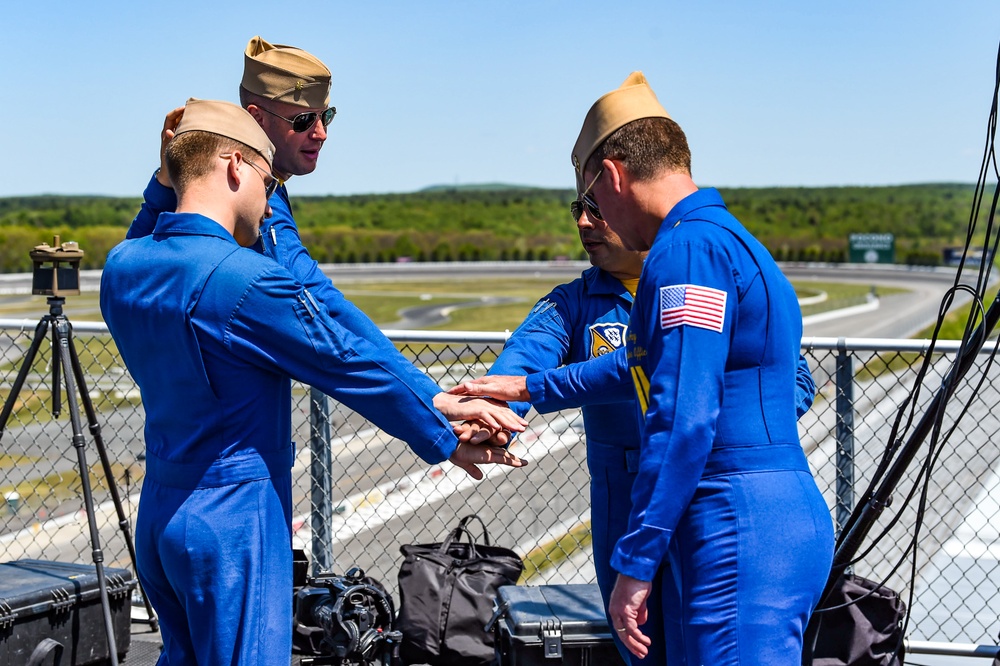 Blue Angels Perform at the Great Pocono Raceway Air Show.