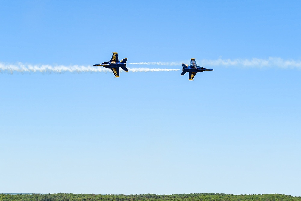 Blue Angels Perform at the Great Pocono Raceway Air Show.