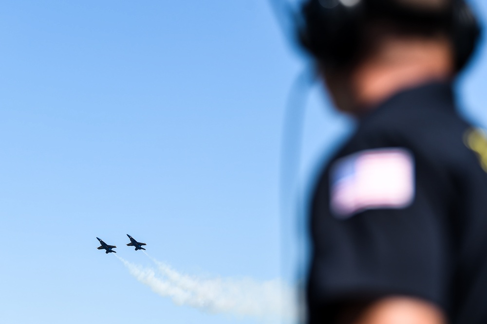 Blue Angels Perform at the Great Pocono Raceway Air Show.