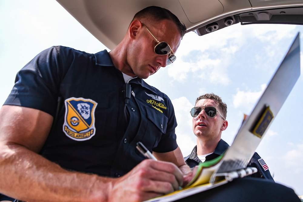 Blue Angels Perform at the Great Tennessee Air Show.