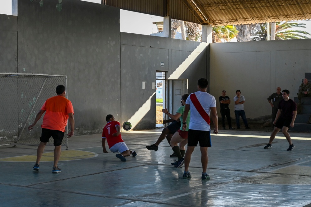 U.S. and Peruvian Airmen come together for friendly soccer match
