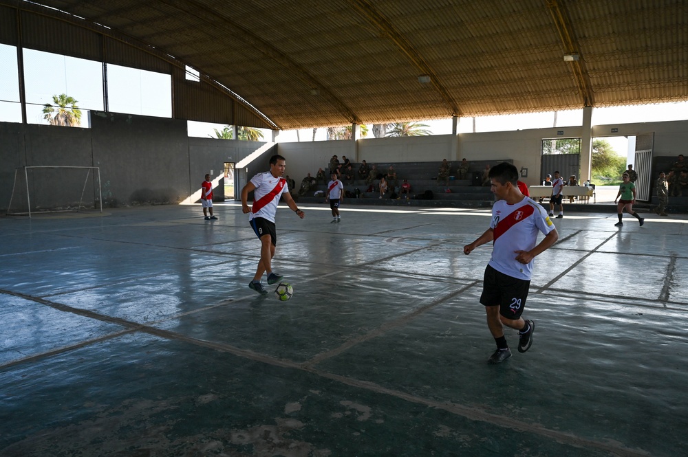 U.S. and Peruvian Airmen come together for friendly soccer match