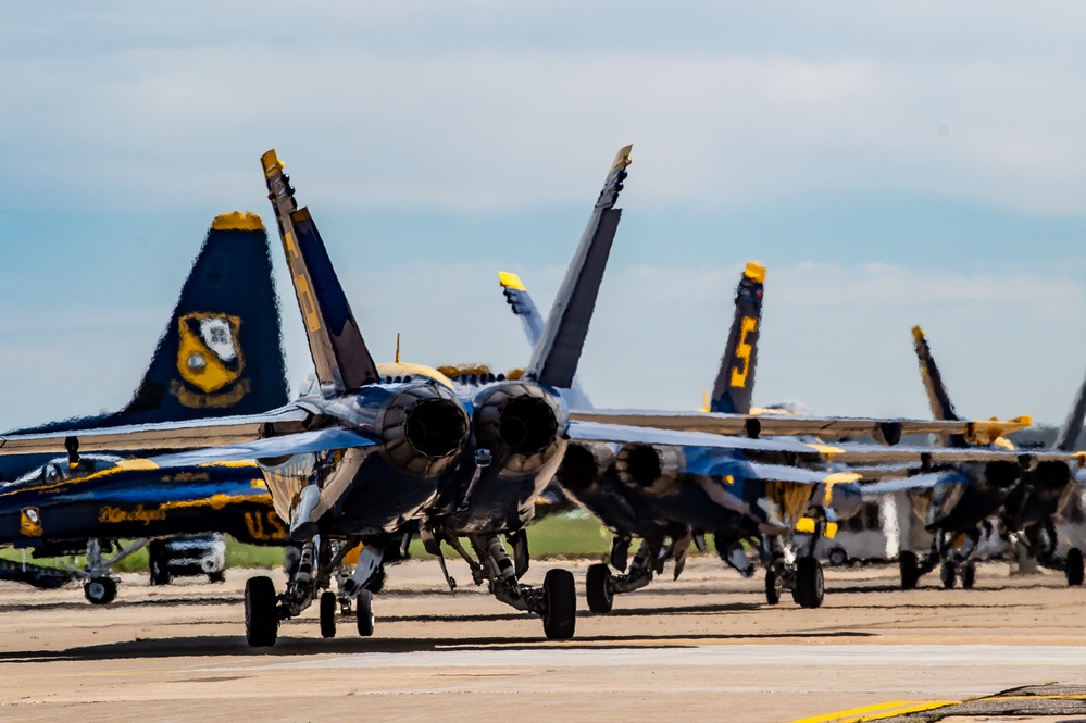 Blue Angels Perform at the Tinker Air Show.