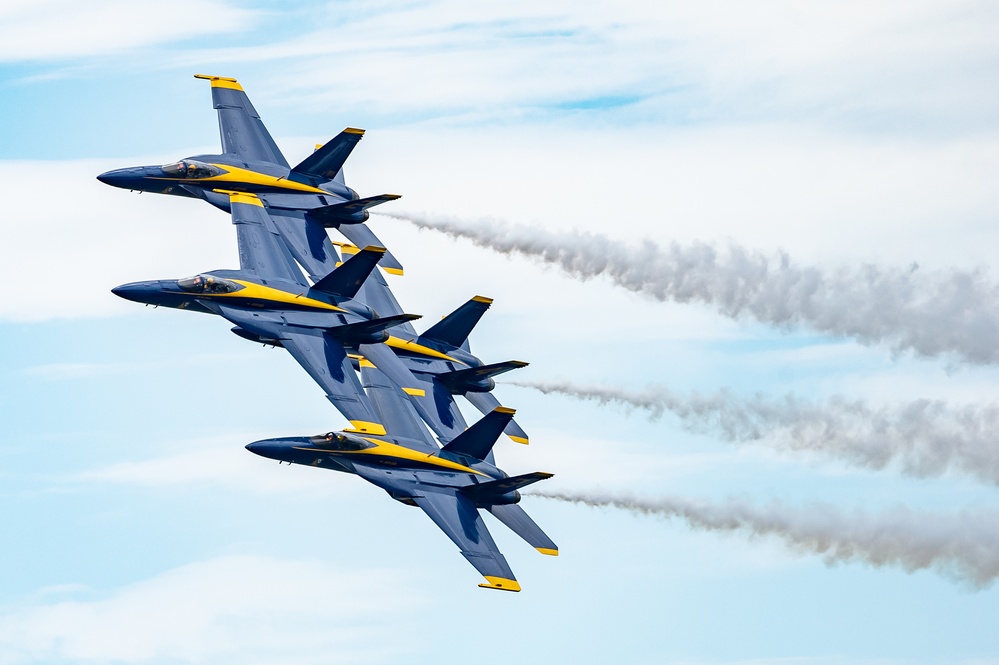 Blue Angels Perform at the Pensacola Beach Air Show.