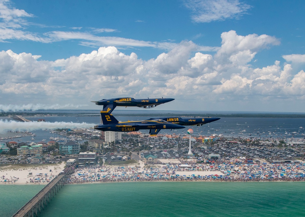 Blue Angels Perform at the Pensacola Beach Air Show.