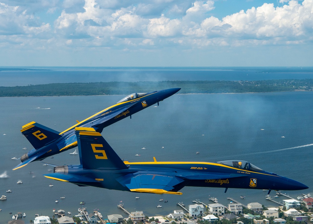 Blue Angels Perform at the Pensacola Beach Air Show.