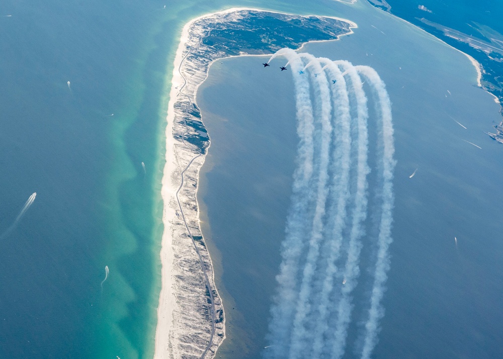 Blue Angels Perform at the Pensacola Beach Air Show.