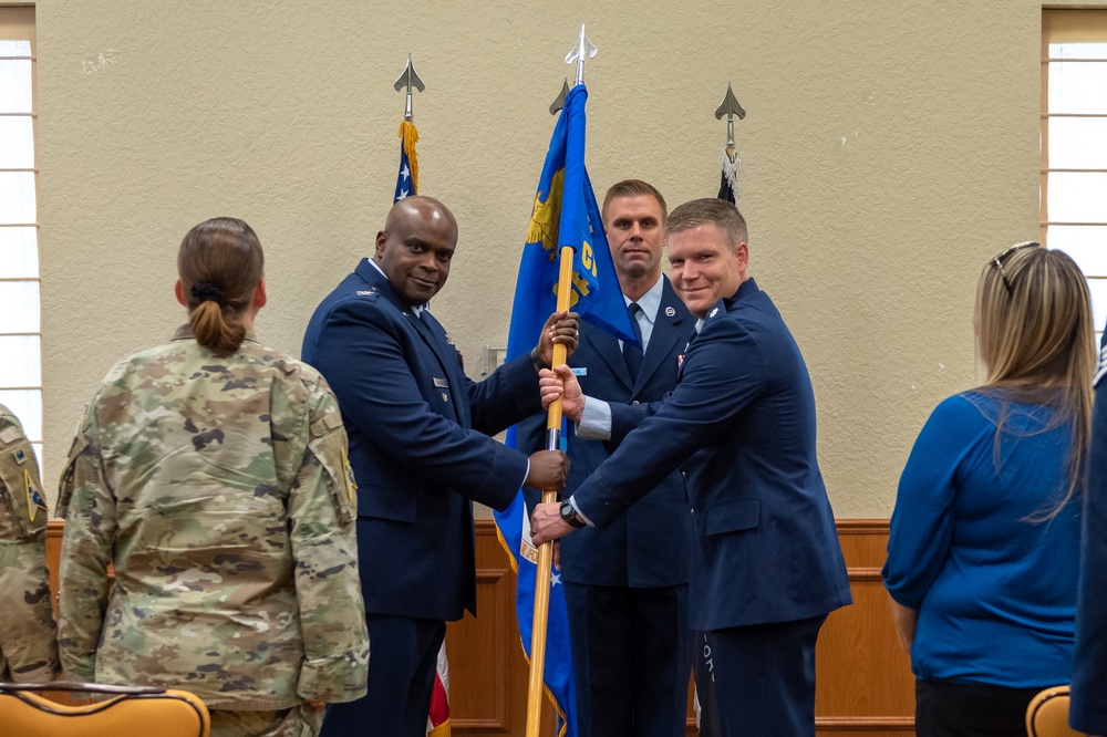 First ever USSF Guardian takes command of the 45th Comptroller Squadron