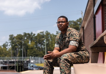U.S. Marine from 2nd Marine Logistics Group Accepted Commandant’s Retention Program