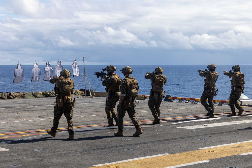 Marine Special Purpose Force Participate in Live Fire onboard USS Bataan